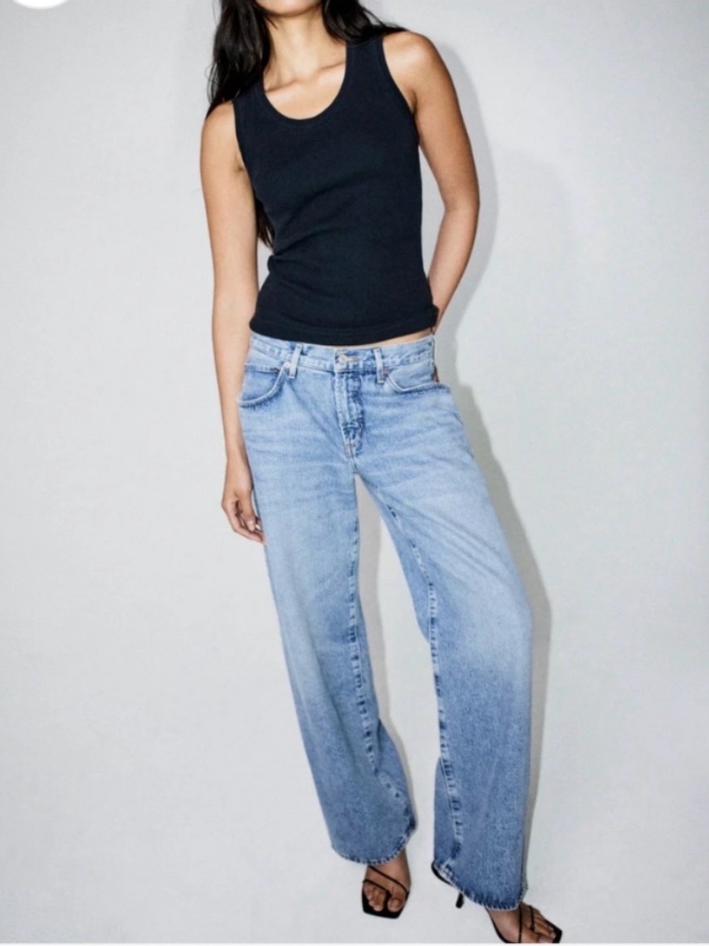 Agolde 100% Cotton ‘Fusion’ Mid-Rise Jeans, size 28